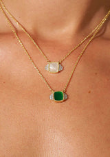 Necklace Kara Necklace Green-Onyx