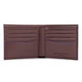 Bilfold Wallet in Chestnut Brown with Blue