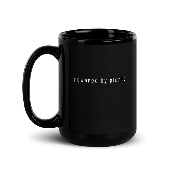 Powered By Plants | Black Mug