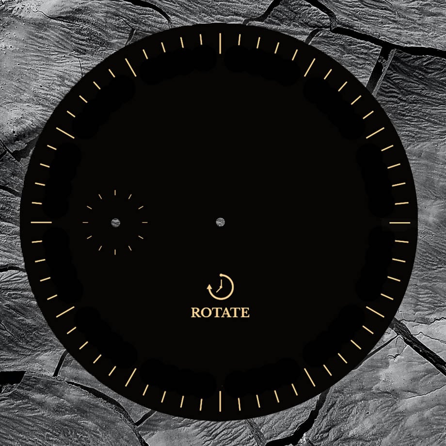 Black & Gold Minimalist Dial