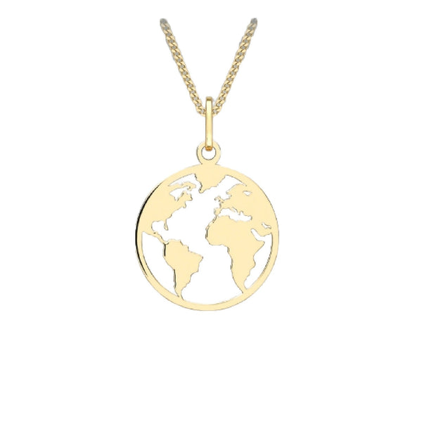 Gold Globe Pendant Necklace