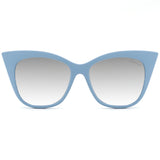 TopFoxx - Venice - Blue Silver Cat Eye Oversized Sunglasses for women - Model 