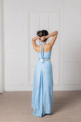 Mulmul Cotton Azure Gown
