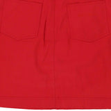 Conte Of Florence Mini Skirt - 26W UK 6 Red Cotton Blend