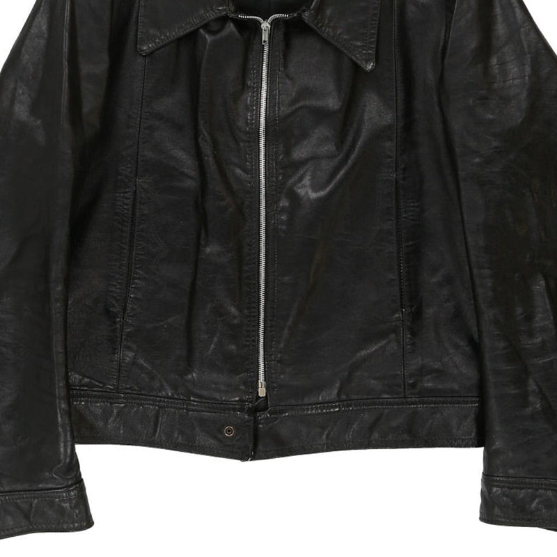 Vintage black Rosa Guiseppe Leather Jacket - womens medium