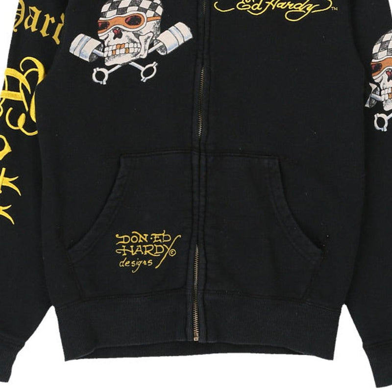 Vintage black 10-12 Years Ed Hardy Hoodie - boys medium