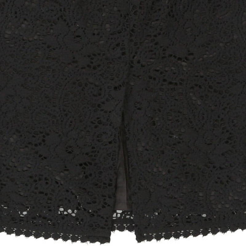 Unbranded Lace Midi Skirt - 30W UK 10 Black Cotton