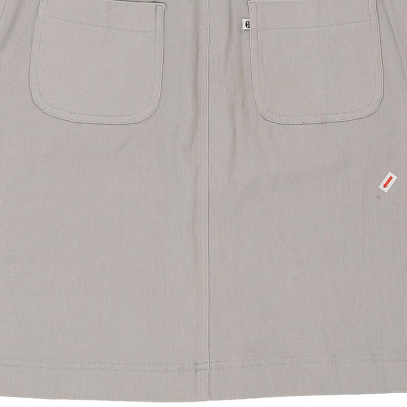 Conte Of Florence Mini Skirt - 28W UK 8 Grey Polyester