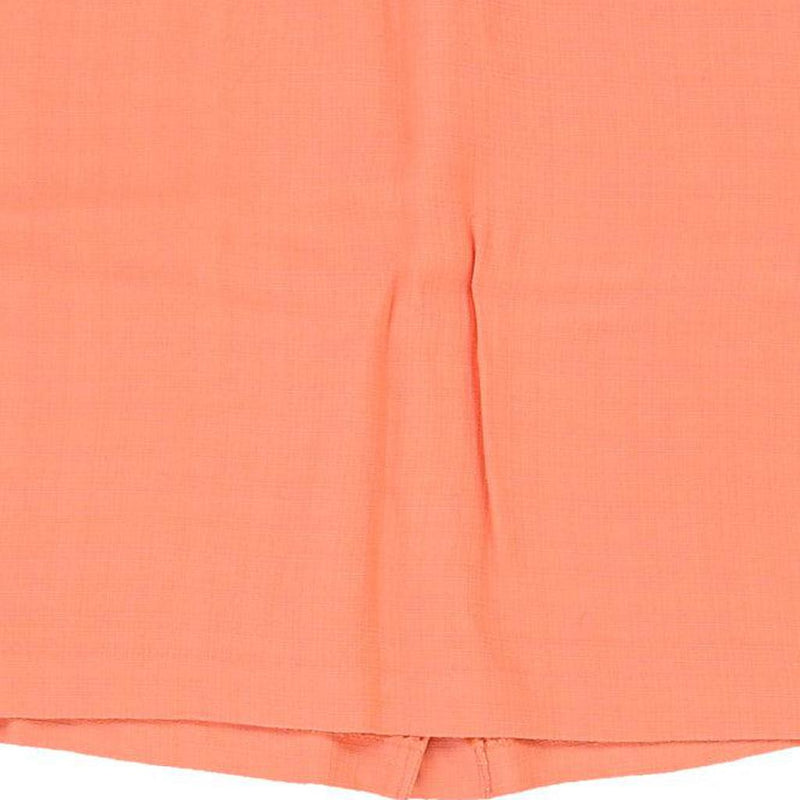Benetton Mini Pencil Skirt - 26W UK 6 Orange Viscose