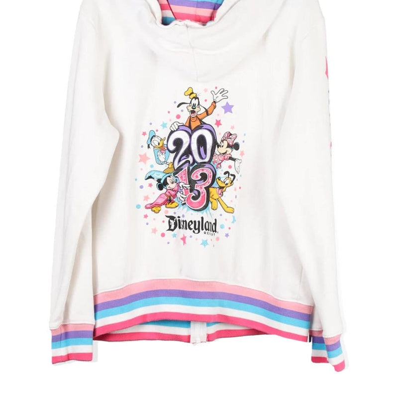 Vintage white 2013 Disneyland Disney Hoodie - womens x-large