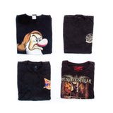 Preloved Printed Black T-Shirts | Set of 5