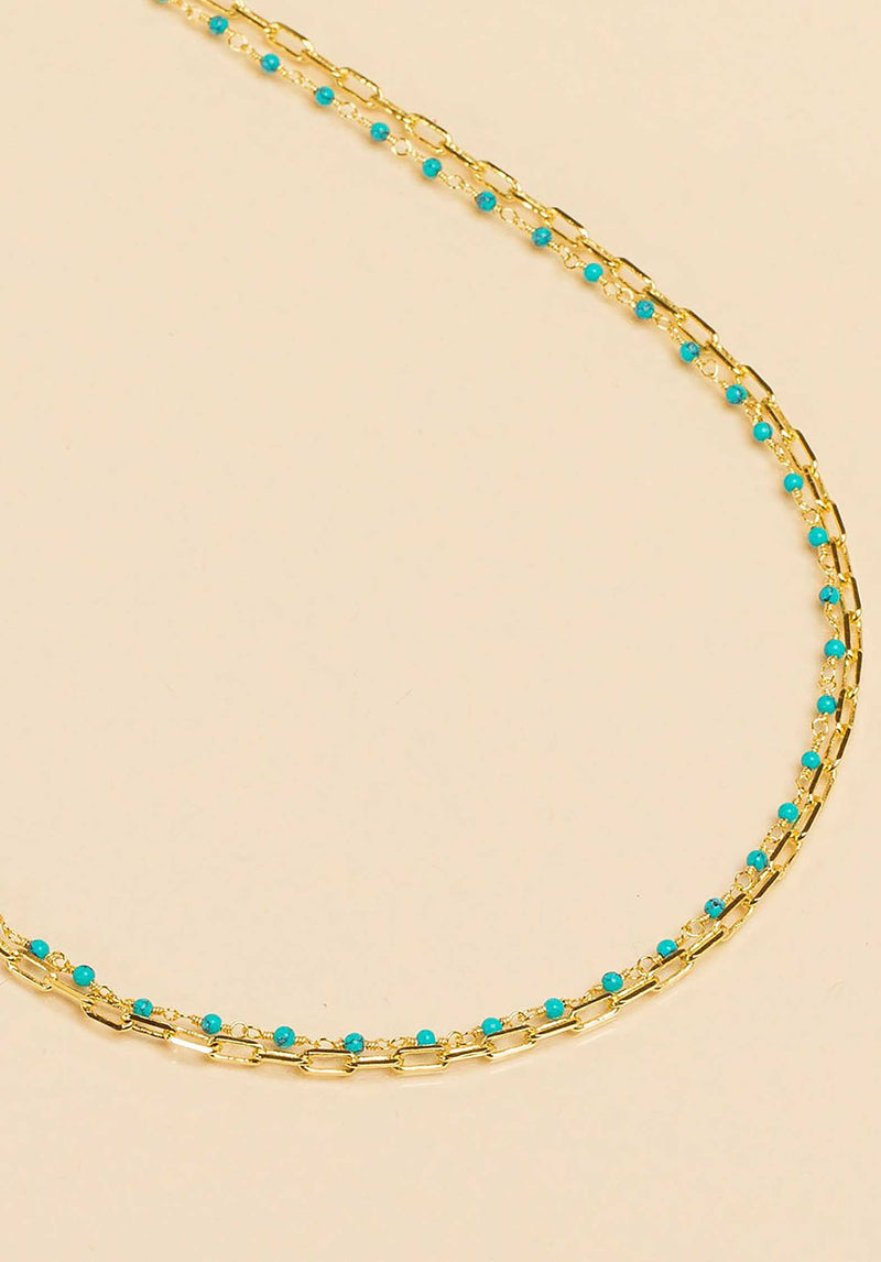 UNE A UNE Necklace Lagon-Turquoise