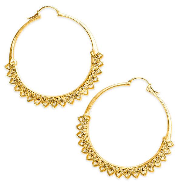 Corazon Hoop Earrings Gold - Astor & Orion Ethically Made Jewelry