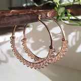 Corazon- Rose Gold Hoop Earrings - Astor & Orion Ethically Made Jewelry