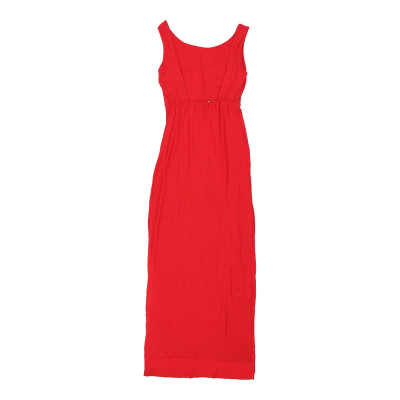 Vintage Cwk Sheath Dress - Medium Red Viscose