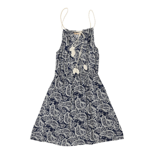 Vintage Elisaimmagine A-Line Dress - Small Blue Cotton