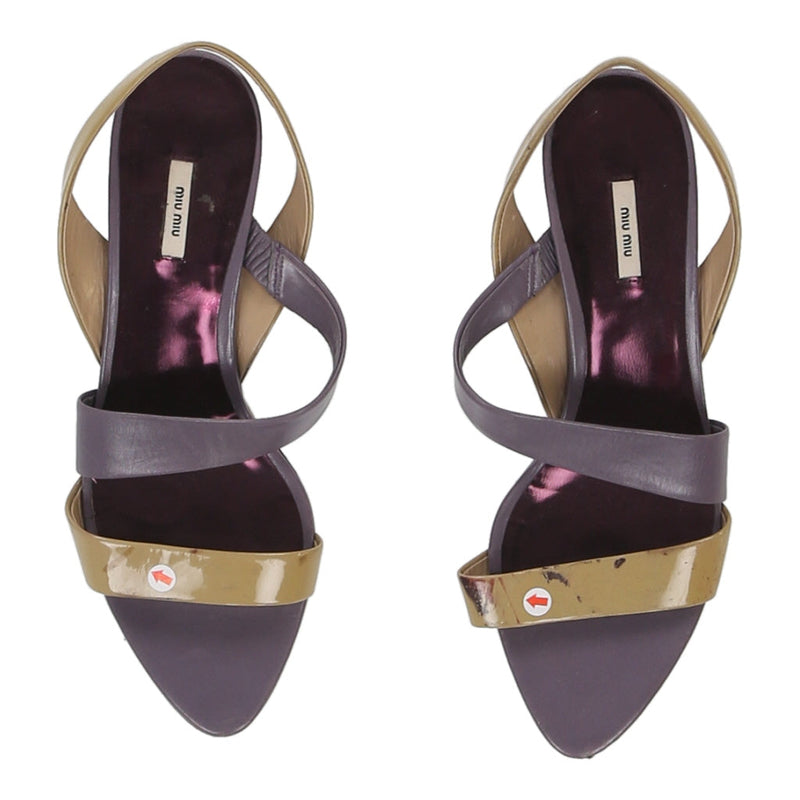 Vintage Miu Miu Heels - UK 4.5 Purple Leather