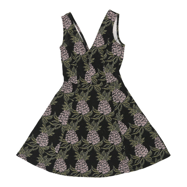Vintage H&M A-Line Dress - Small Black Polyester