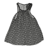 Vintage Unbranded Blouse - Medium Black Polyester