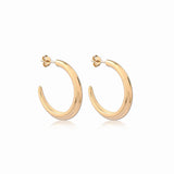 Crescent Hoop Earrings in Gold, Large - Astor & Orion Ethically Made Jewelry
