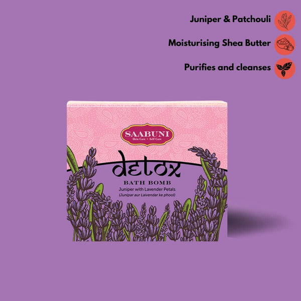 Detox Bath Bomb - Juniper with Lavender Petals