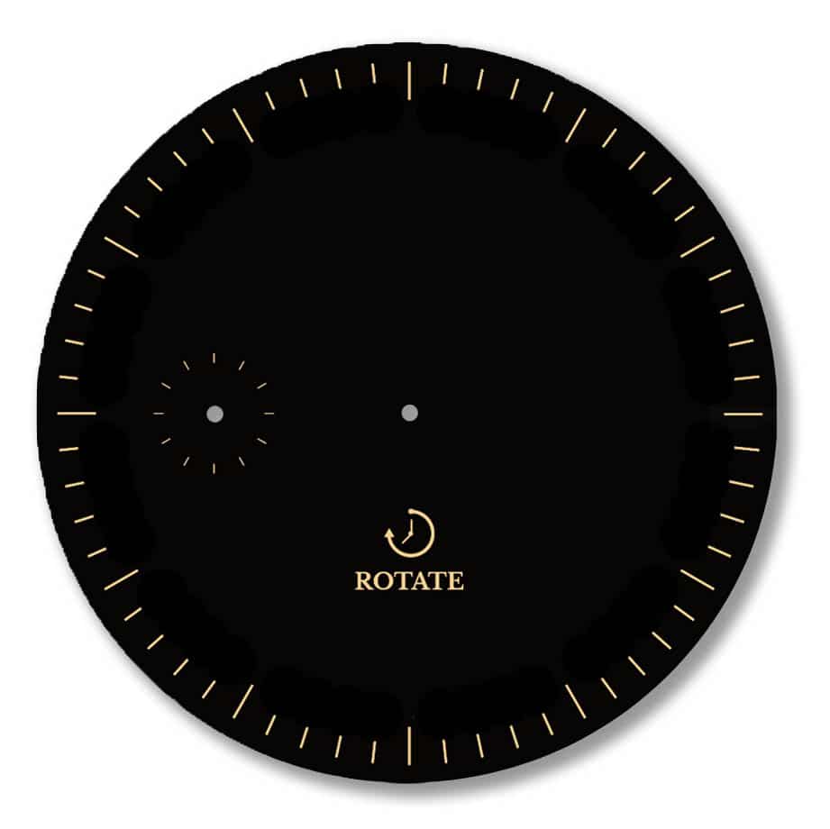 Black & Gold Minimalist Dial