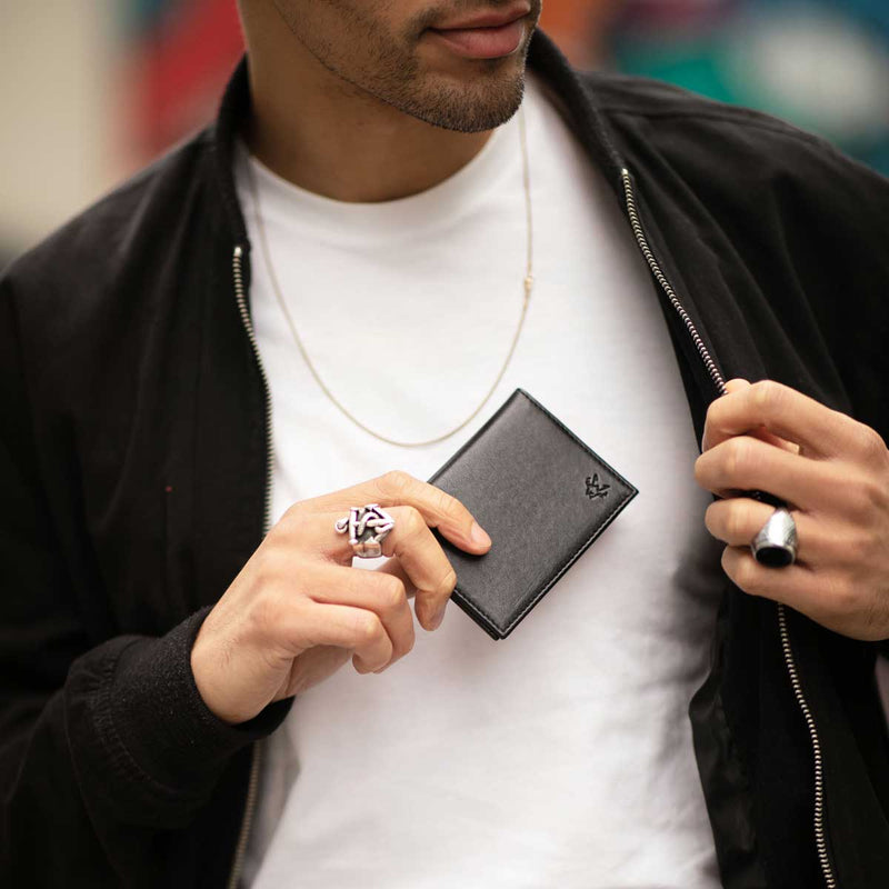Bifold Card Holder in Black