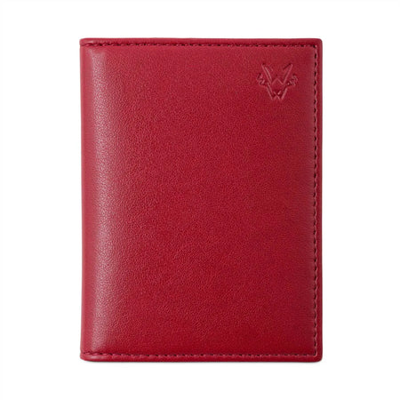 Bifold Card Holder in Red Bark