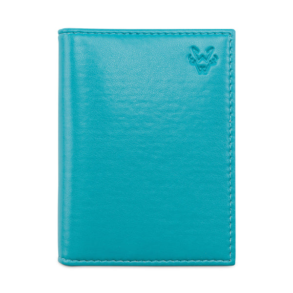 Bifold Card Holder in Turquoise