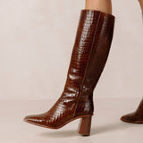 East Alli Brown Leather Boots