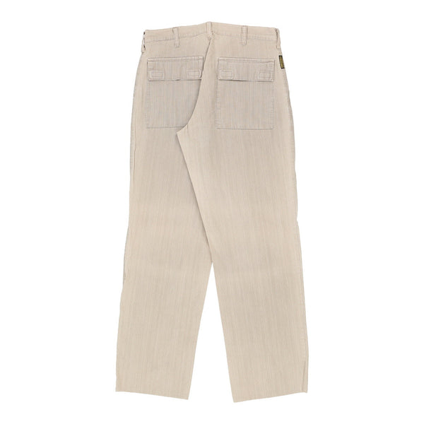 Armani Jeans Trousers - 30W 30L Beige Cotton