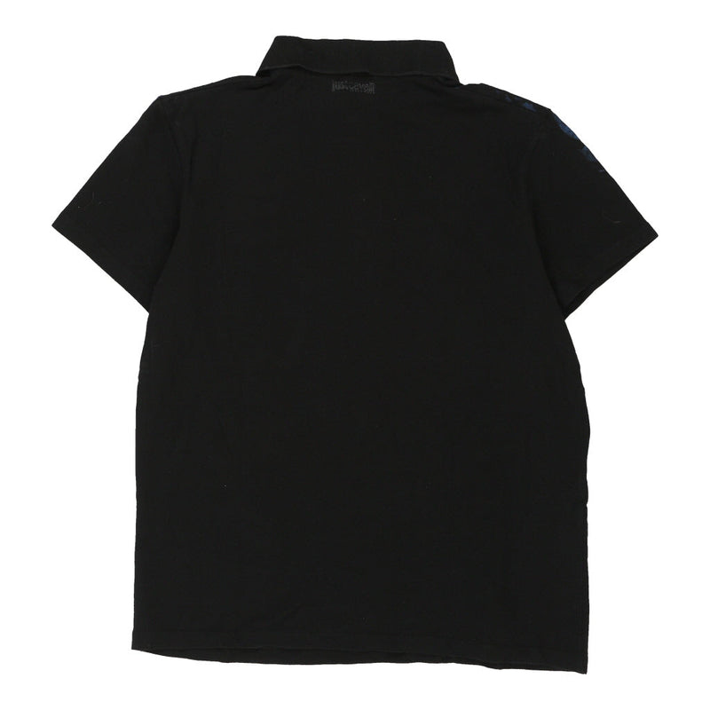 Just Cavalli Polo Shirt - Medium Black Cotton