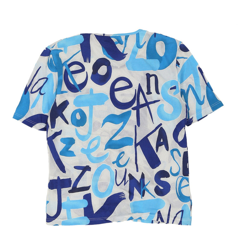 Kenzo Jungle T-Shirt - Medium Blue Viscose