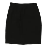 Gianni Versace Embroidered Skirt - 28W UK 8 Black Wool Blend