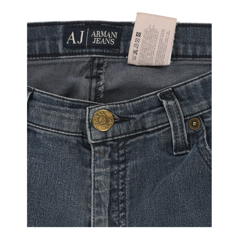 Armani Jeans Boot Cut Jeans - 30W 32L Blue Cotton