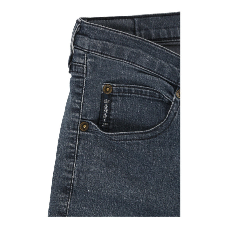 Armani Jeans Boot Cut Jeans - 30W 32L Blue Cotton