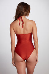Strapless One Piece Swimsuit with Removable Pads