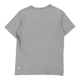 Nike Spellout T-Shirt - Large Grey Cotton - Thrifted.com