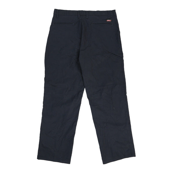 Dickies Trousers - 36W 32L Navy Cotton Blend