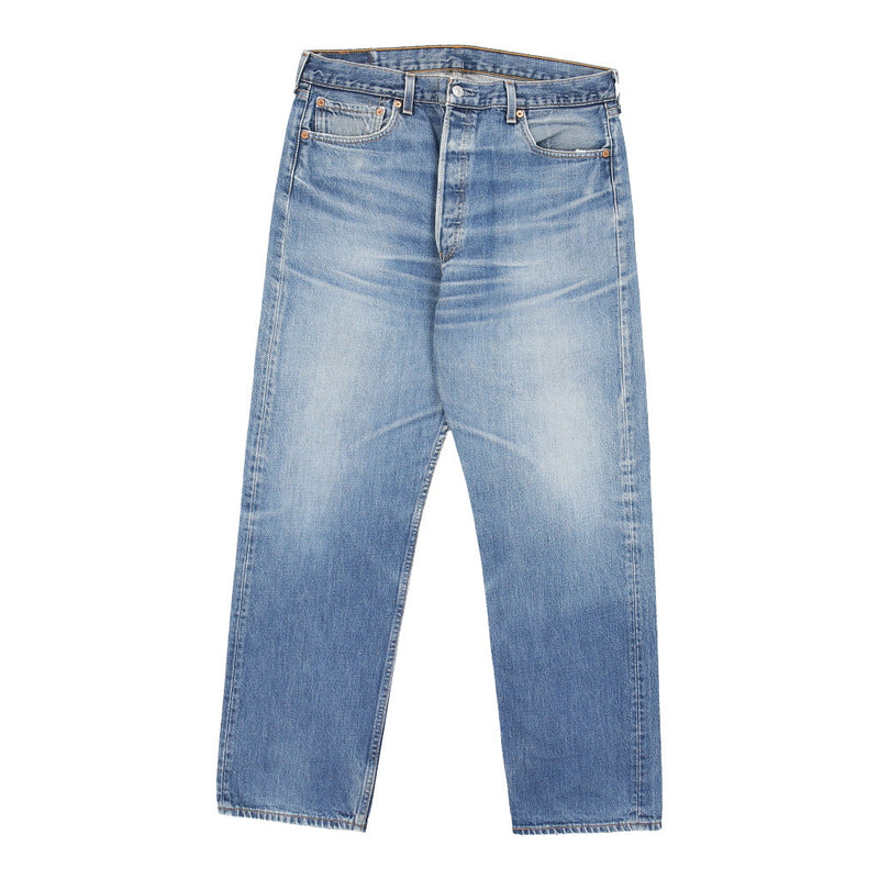 501 Levis Jeans - 34W 30L Light Wash Cotton