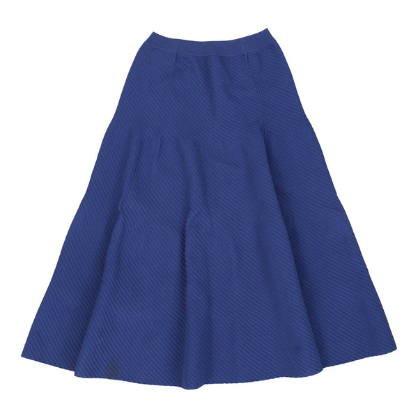 Unbranded Maxi Skirt - 22W UK 2 Blue Cotton Blend