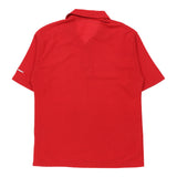 UMBRO Mens Polo Shirt - Large Cotton Red