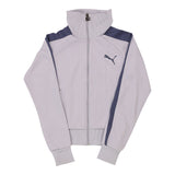 Vintage Puma Zip Up - Small Grey Polyester