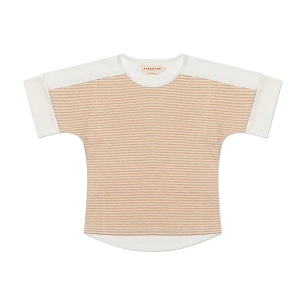 Firebird Tops Organic Cotton Striped Tee Made in NYC and LA Unisex 100 Percent Organic Kids Clothes