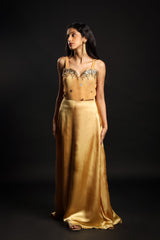 Gold Sequin Embroidered Aurum Gown