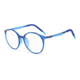 Topfoxx Kids Blue Light Blockers Round Lens Style Einstein Blue