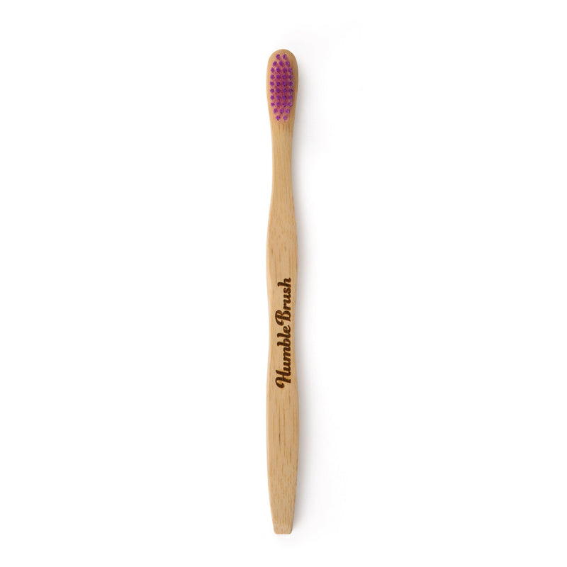 Humble Brush Adult - purple, medium bristles