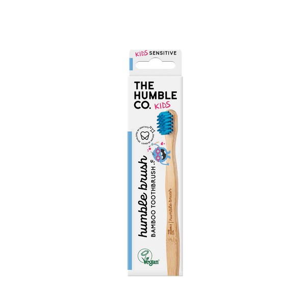 Humble Brush Kids - blue, sensitive bristles