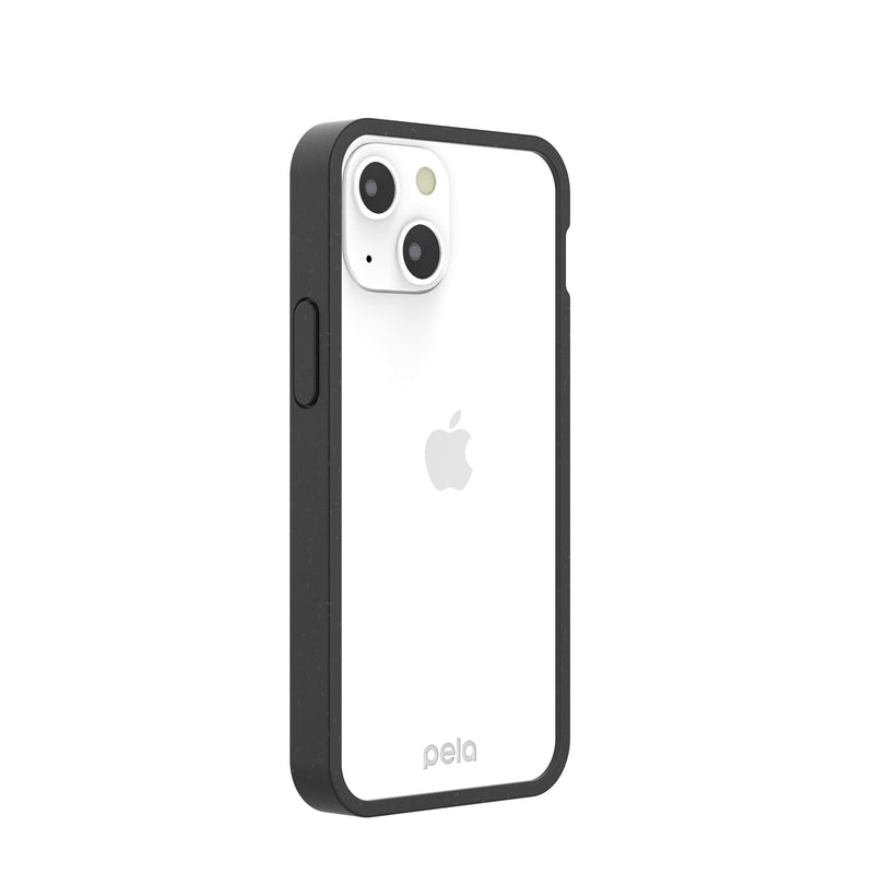 Clear iPhone 13 Mini Case with Black Ridge