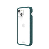 Clear iPhone 13 Mini Case with Green Ridge